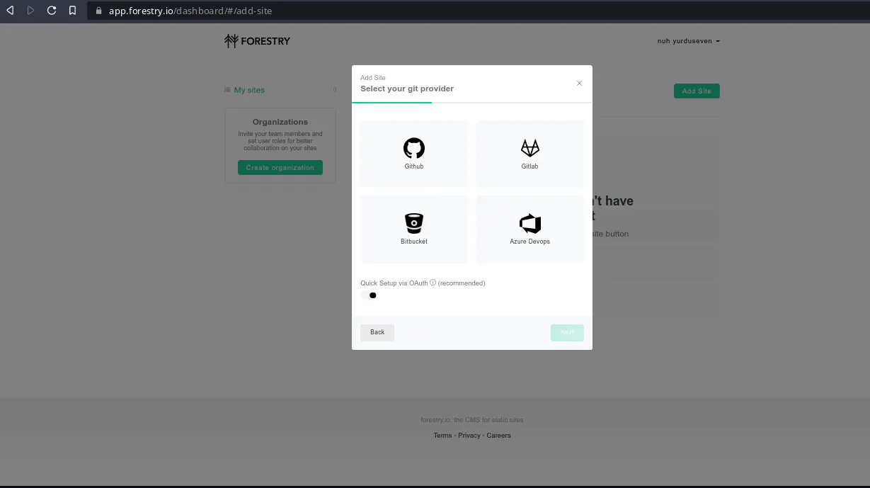 forestry.io