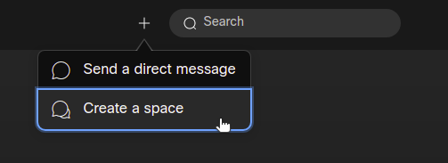 Create a Webex space