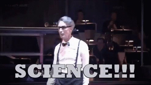 Bill Nye shouting "Science!"