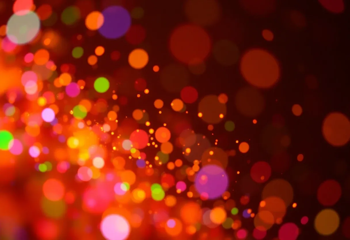 colorful particles