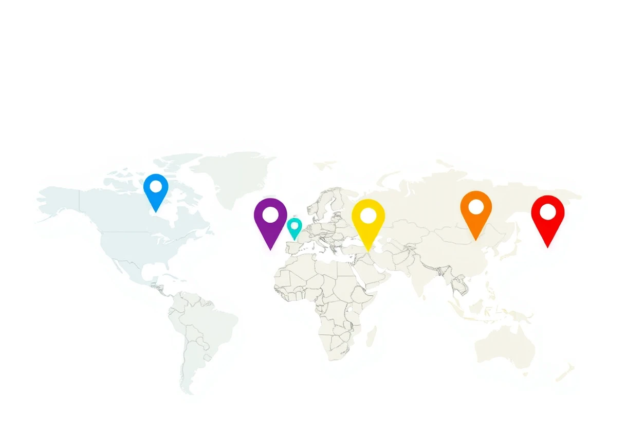 colorful search access points