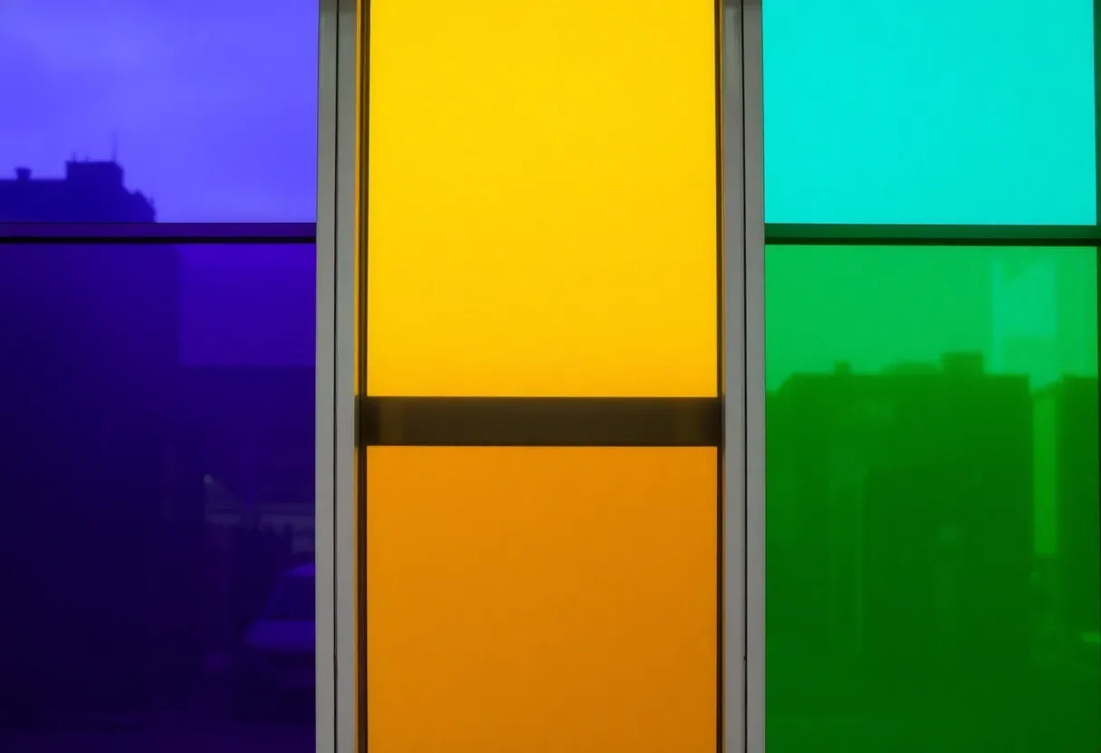 colorful window panels