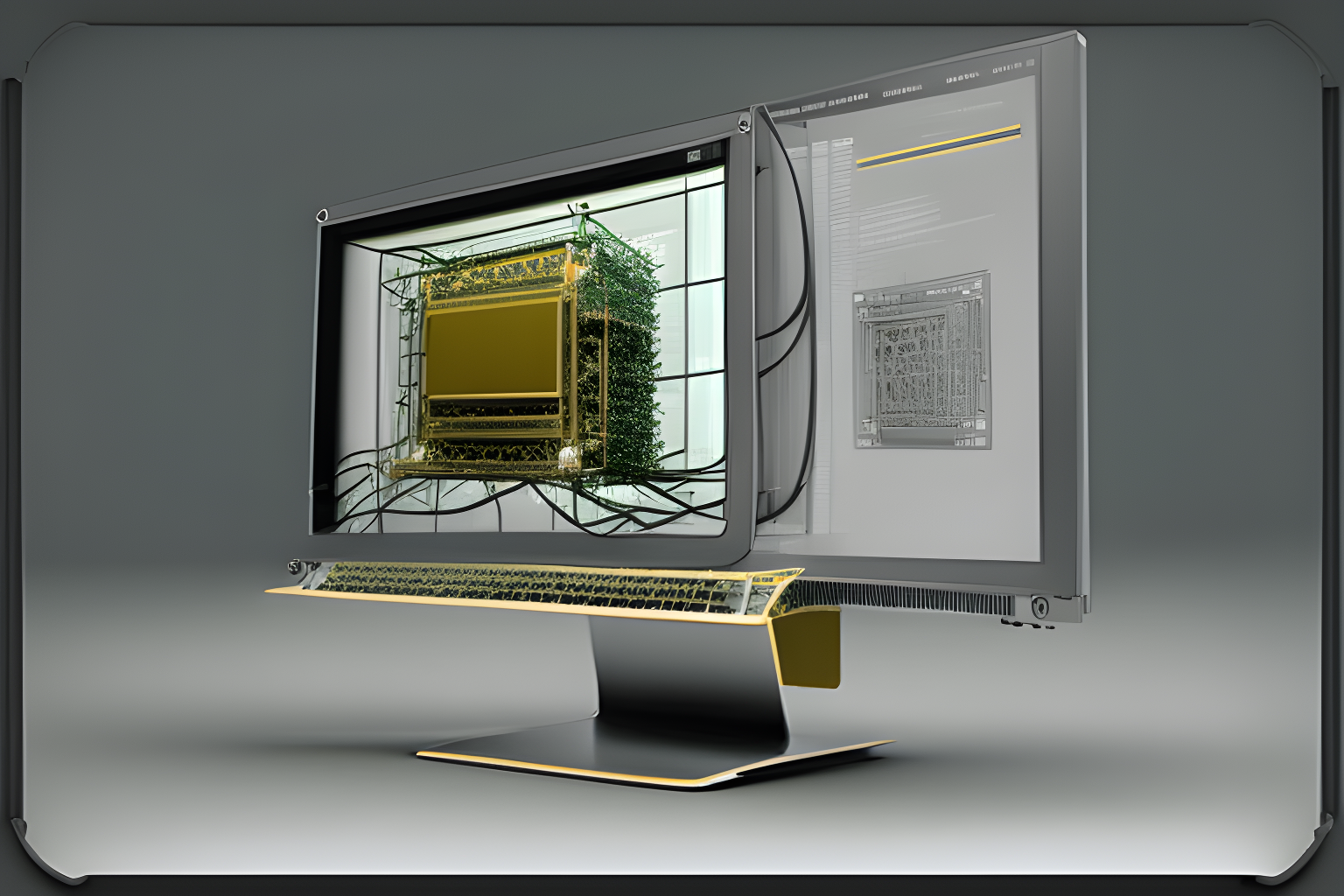 Computer screen with web assembly displayed