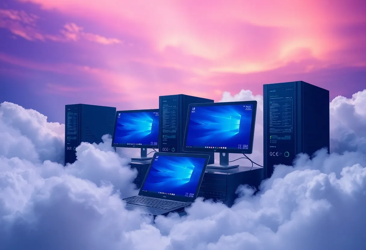 computers in a cloud