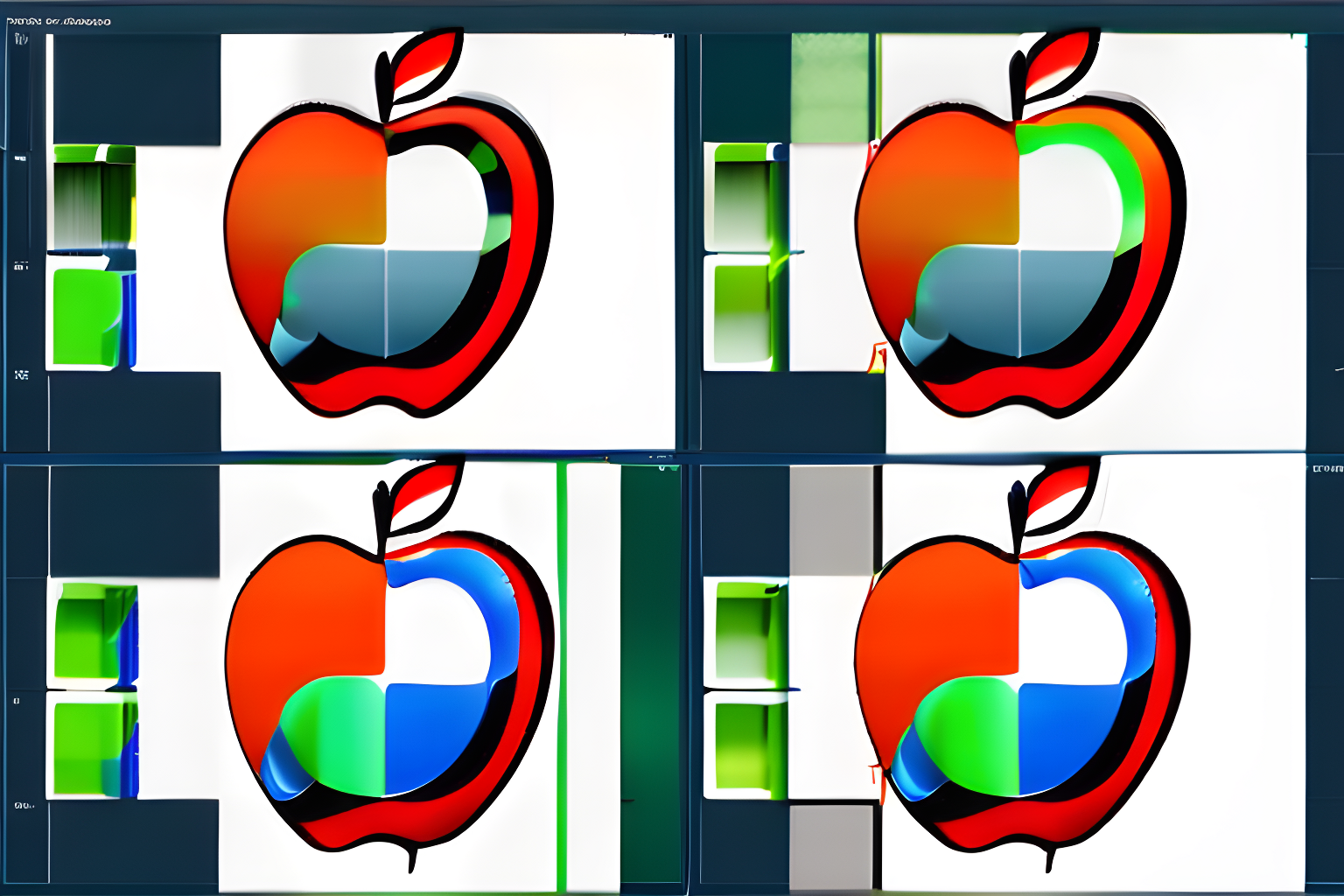 create an image of the apple logo