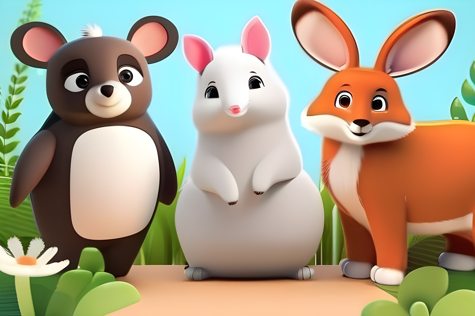 cute animated animals