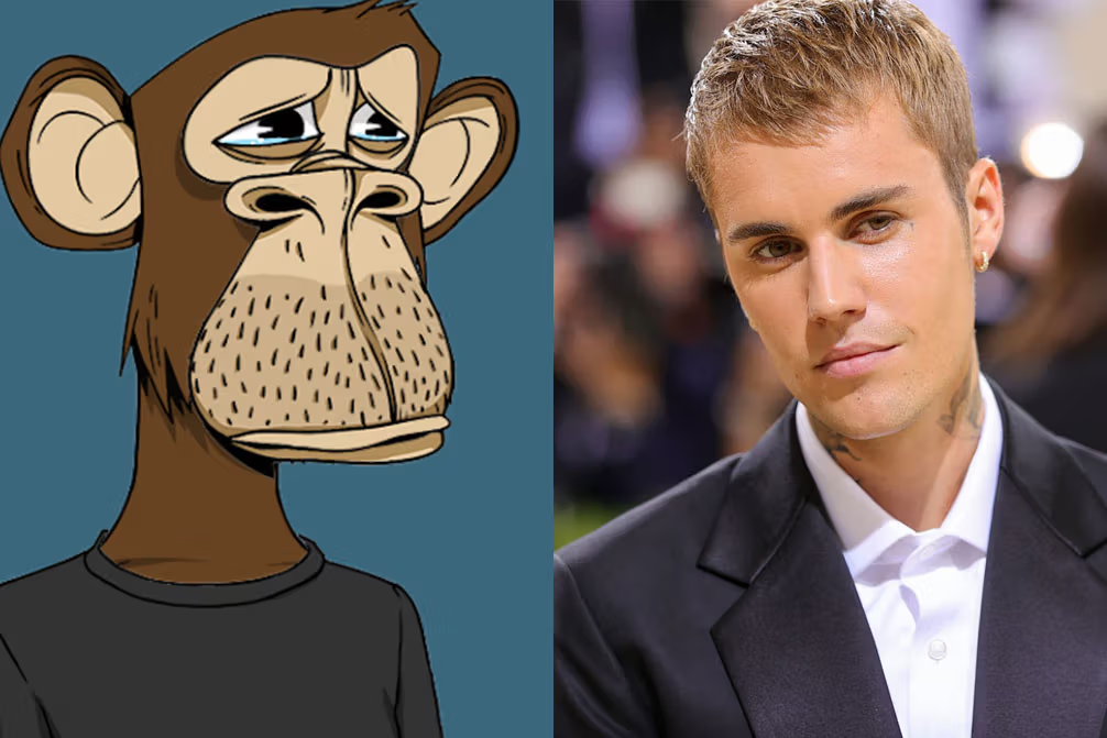Justin Bieber's the Bored Ape Yacht Club NFT. Source