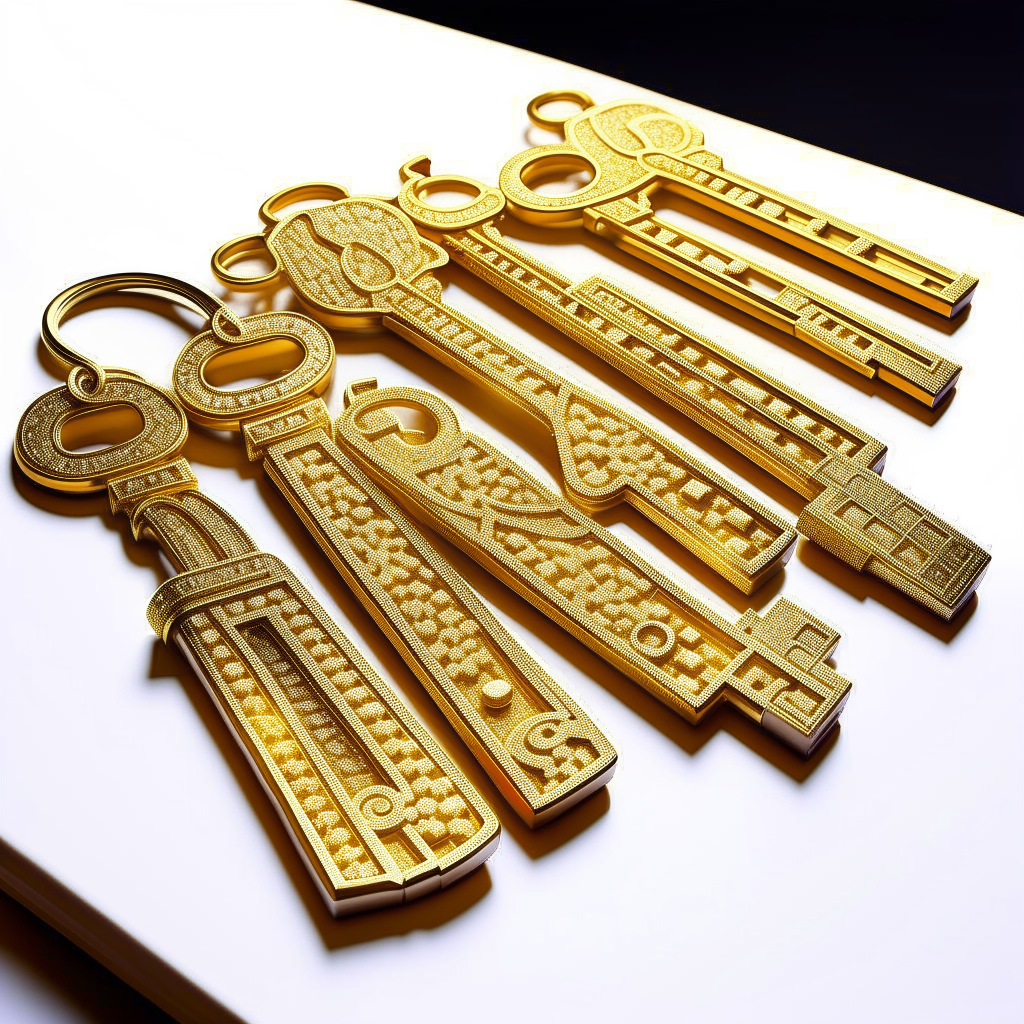 diamond studded keys