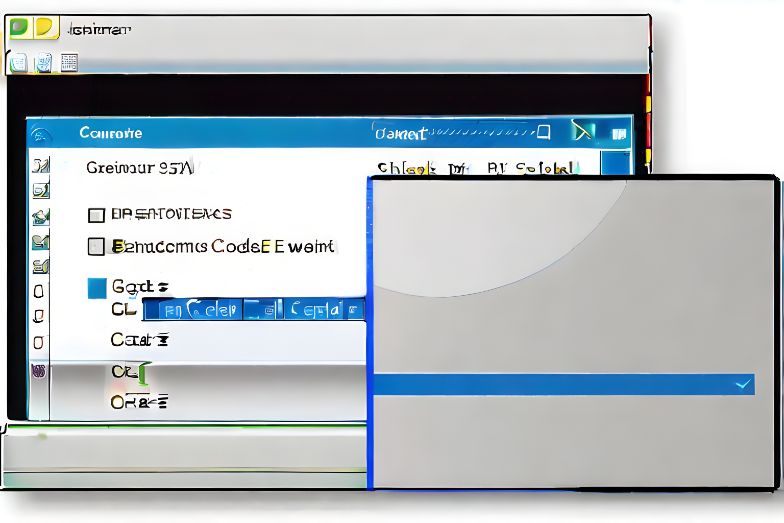 Display clean code on a computer screen