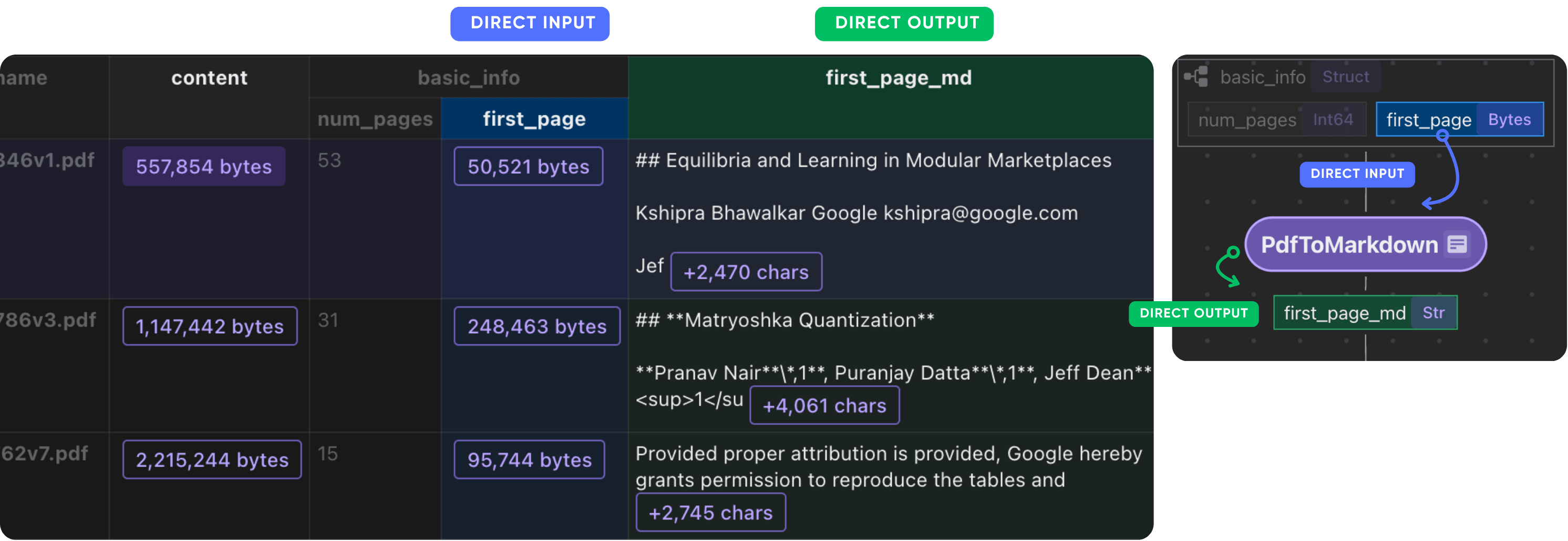 parse basic info