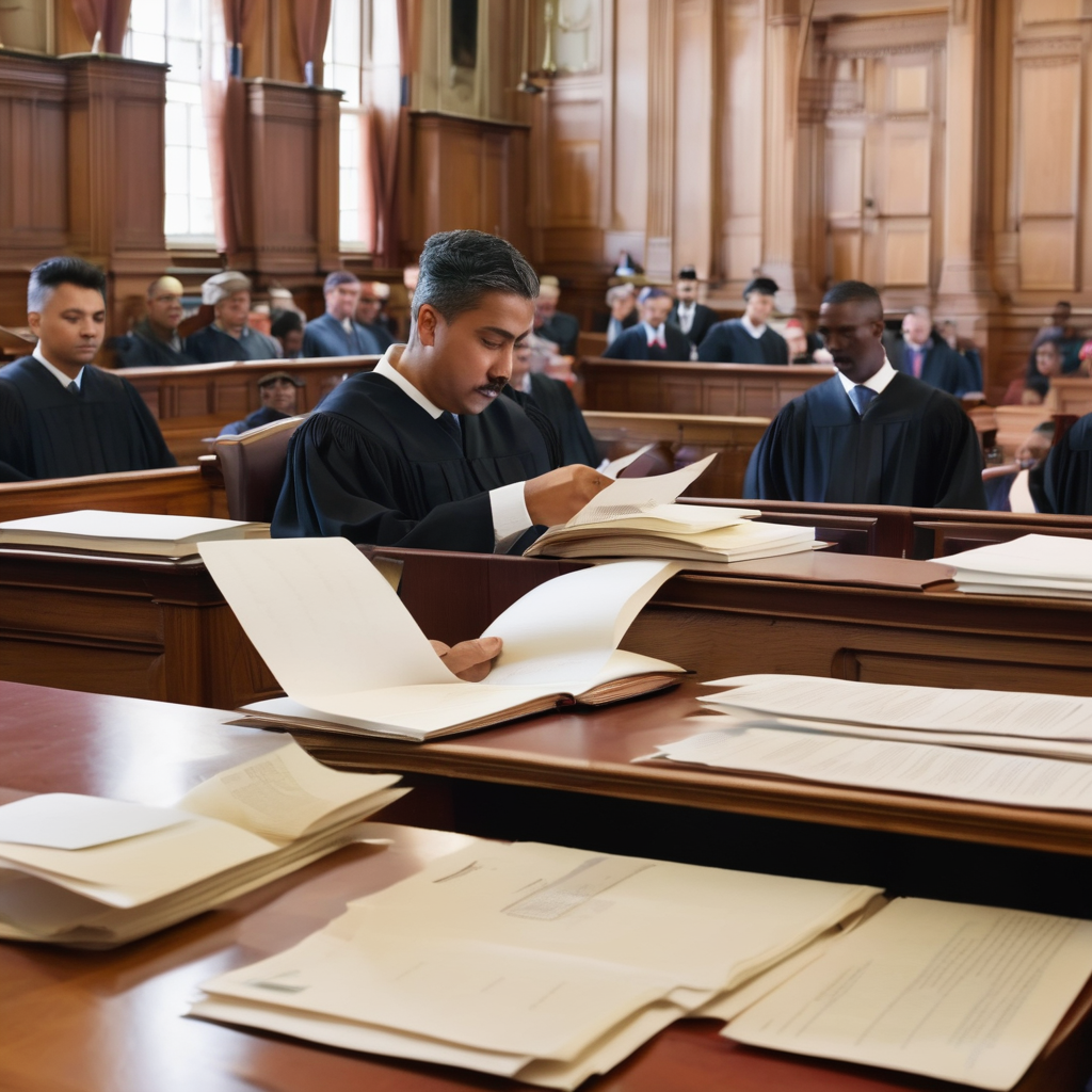 documents being read out in court