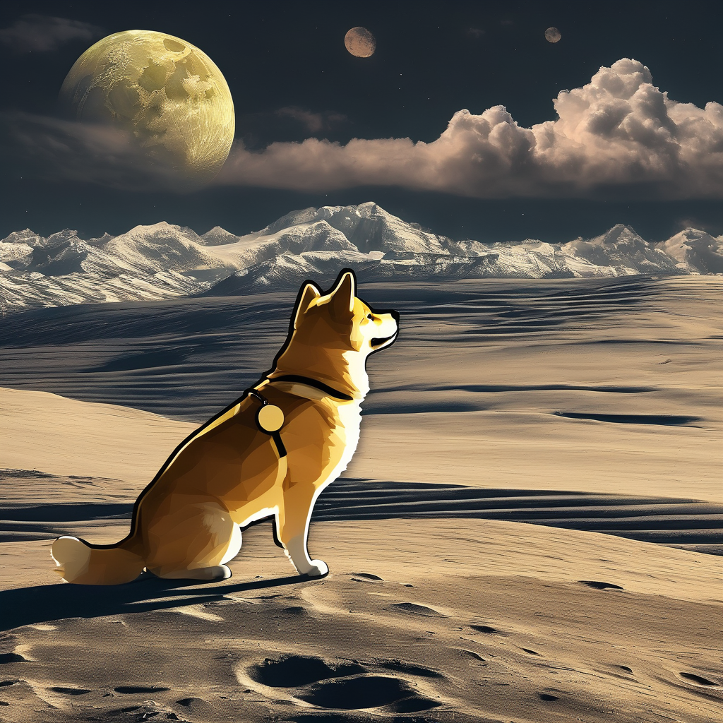 dogecoin flying to the moon