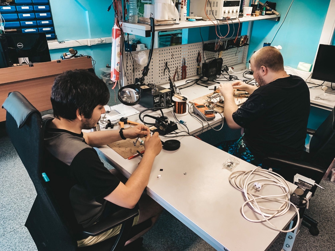 C-Robotics KZ team behind the underwater robotics creation process