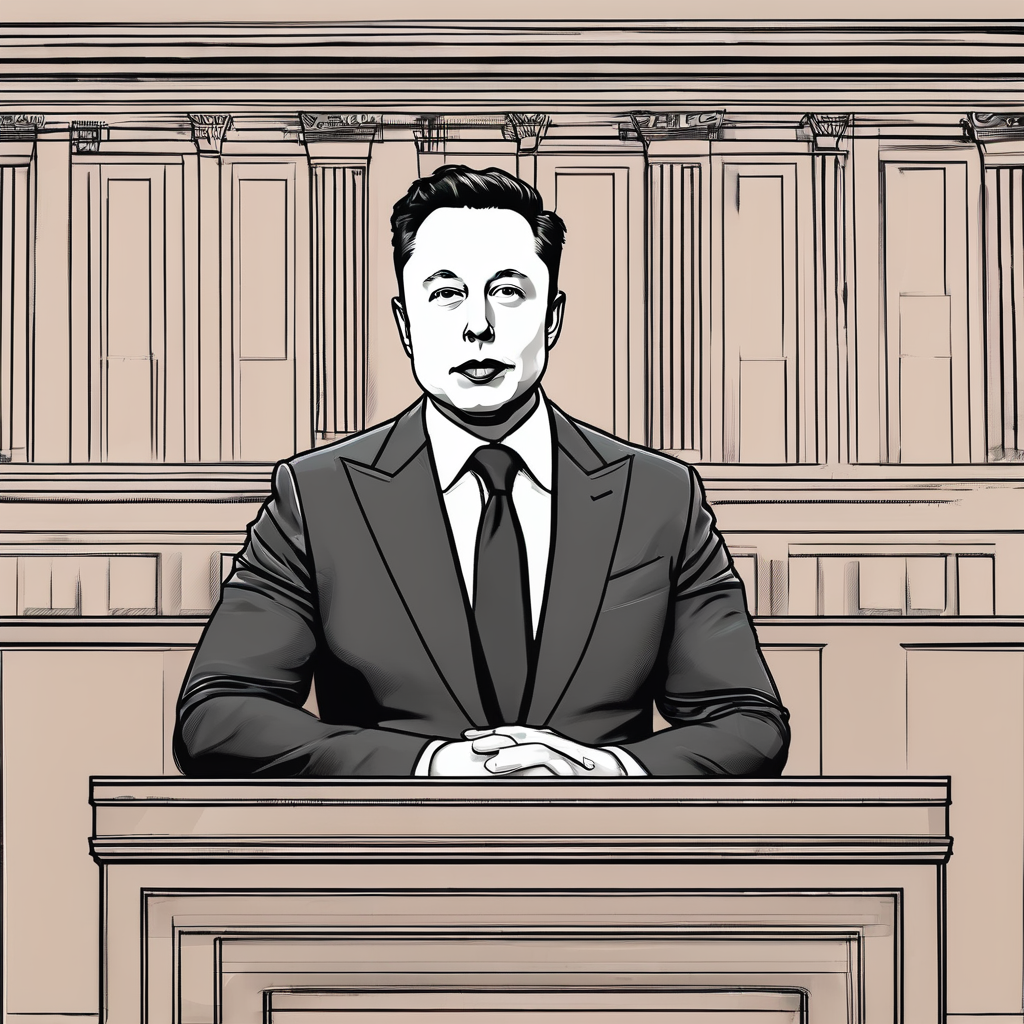 elon musk in court