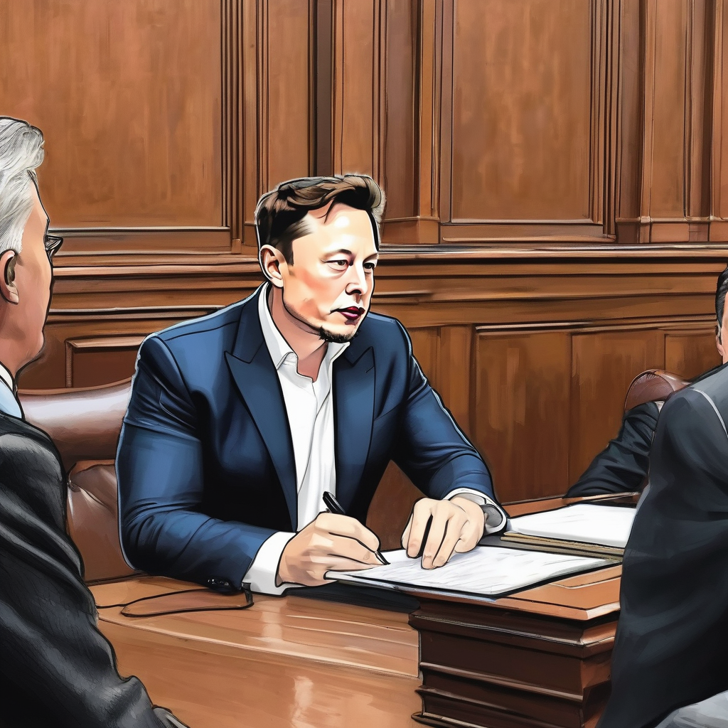 elon musk in court