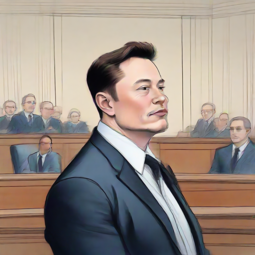 elon musk in court