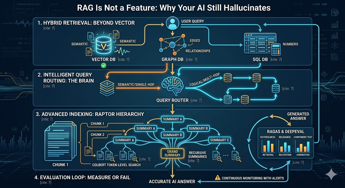 RAG Is Not a Feature: Why Your AI Still Hallucinates