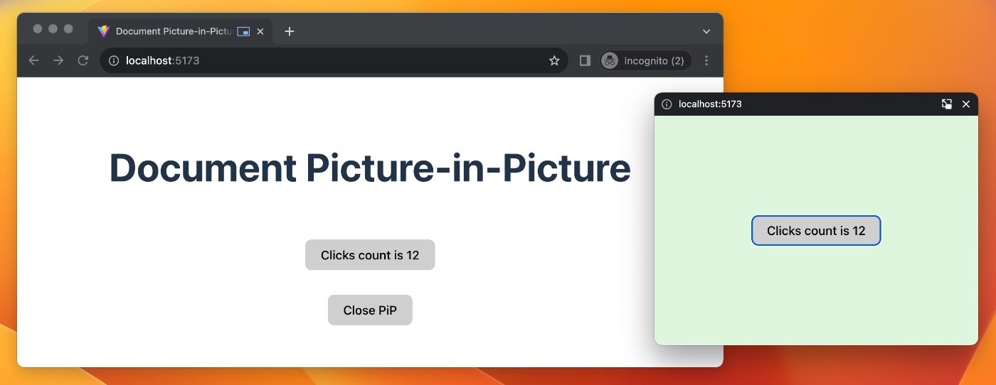 Demo with sharing state and custom styles