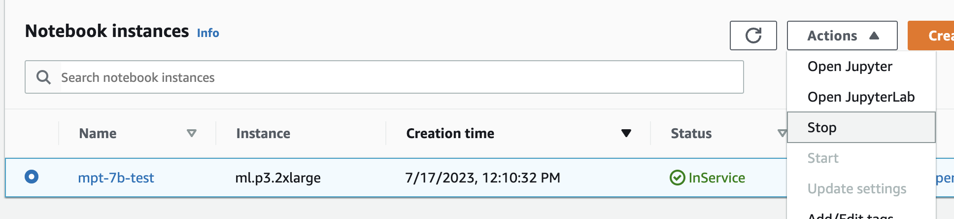 Stop the notebook. Image credit: Author