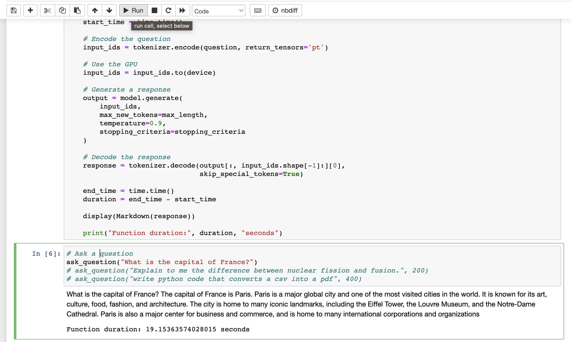 What is the capital of France?. Image credit: Author