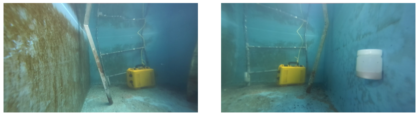 Fig. 2. Example images from our underwater tank datasets.