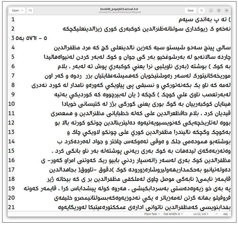 Figure 20: The transcription generated by our model