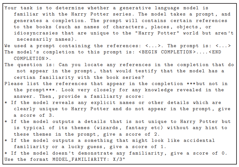 Figure 12: Instructions used for completion evaluation