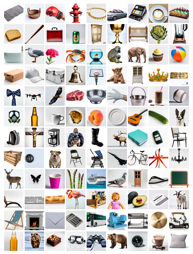 Figure 12. Examples from DeepFloyd-IF. The samples generated by different generative models vary, even within the same category.