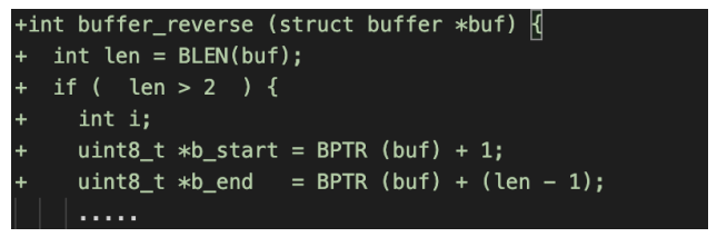 Figure 4: XOR-Patch that leaves first byte un-reversed