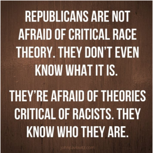 Figure 2. Pro-CRT meme accusing Republicans of being racist and ignorant