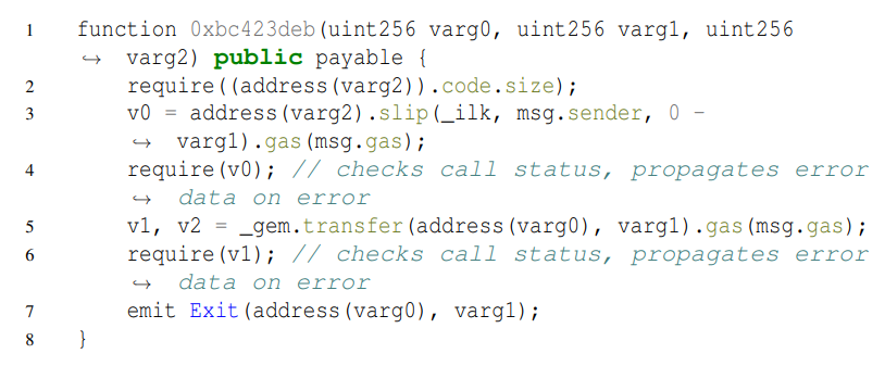 Listing 4: A case that is detected by our real-time detector.