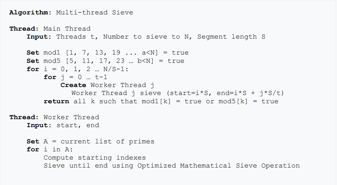 Figure 4. Pseudocode for our implementation.