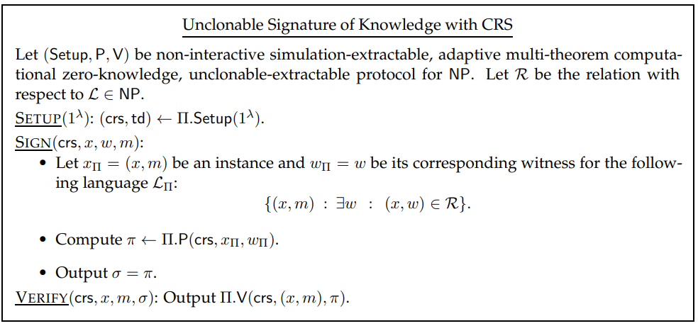 Unclonable Non-Interactive Zero-Knowledge: Unclonable Signatures of Knowledge