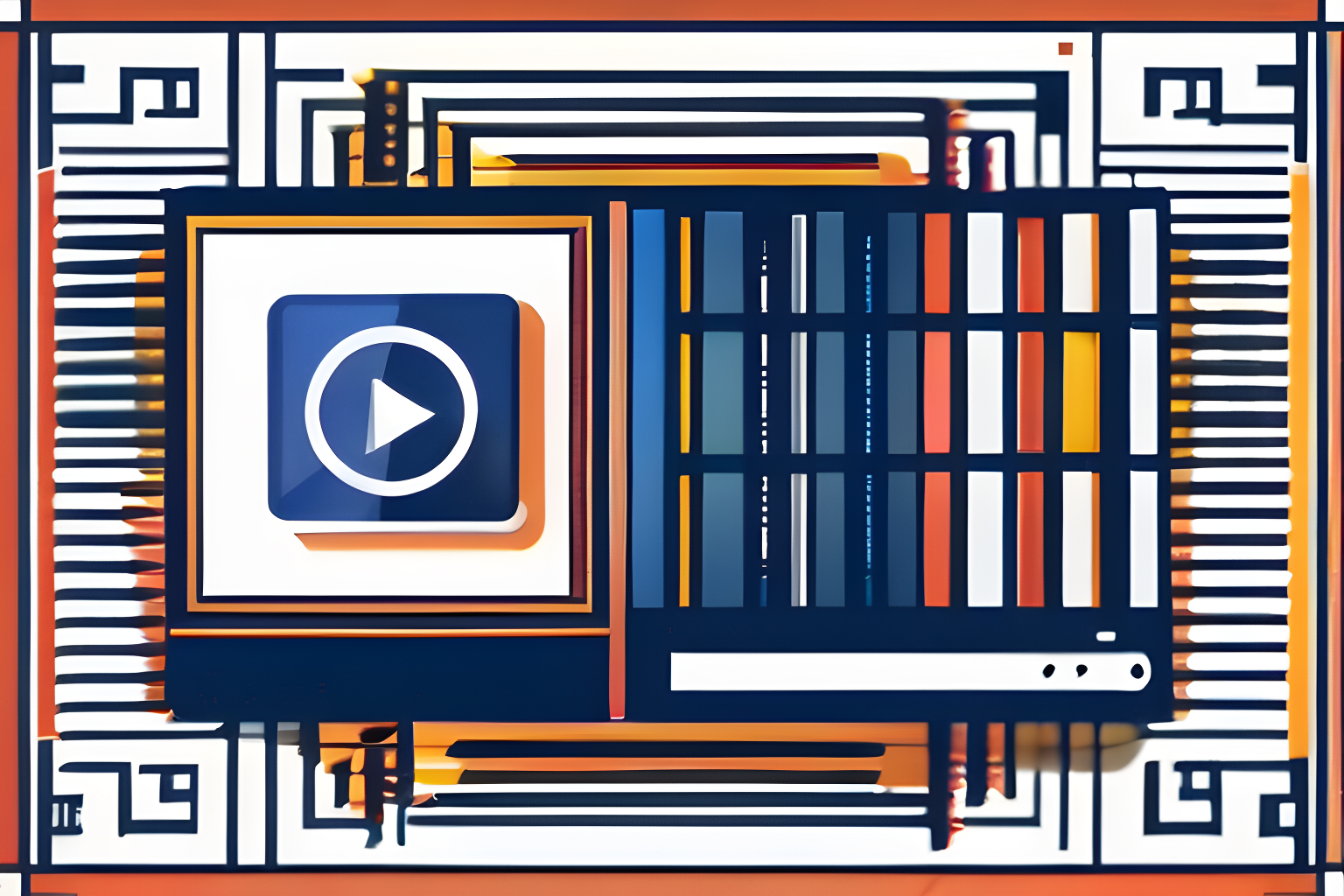 Facebook video ad illustration