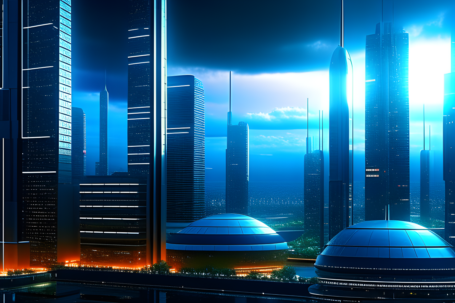 futuristic city