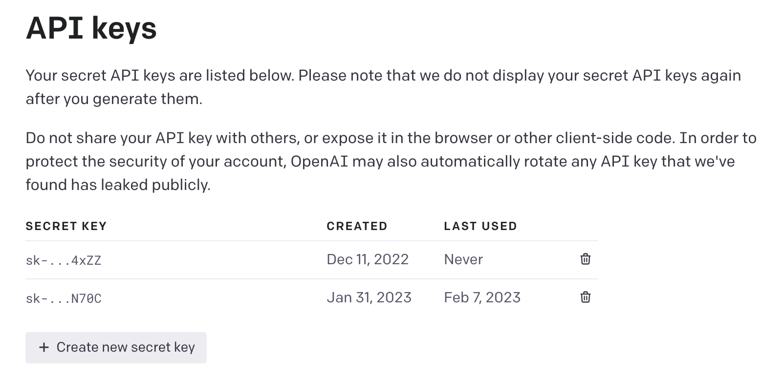 Get openai api key