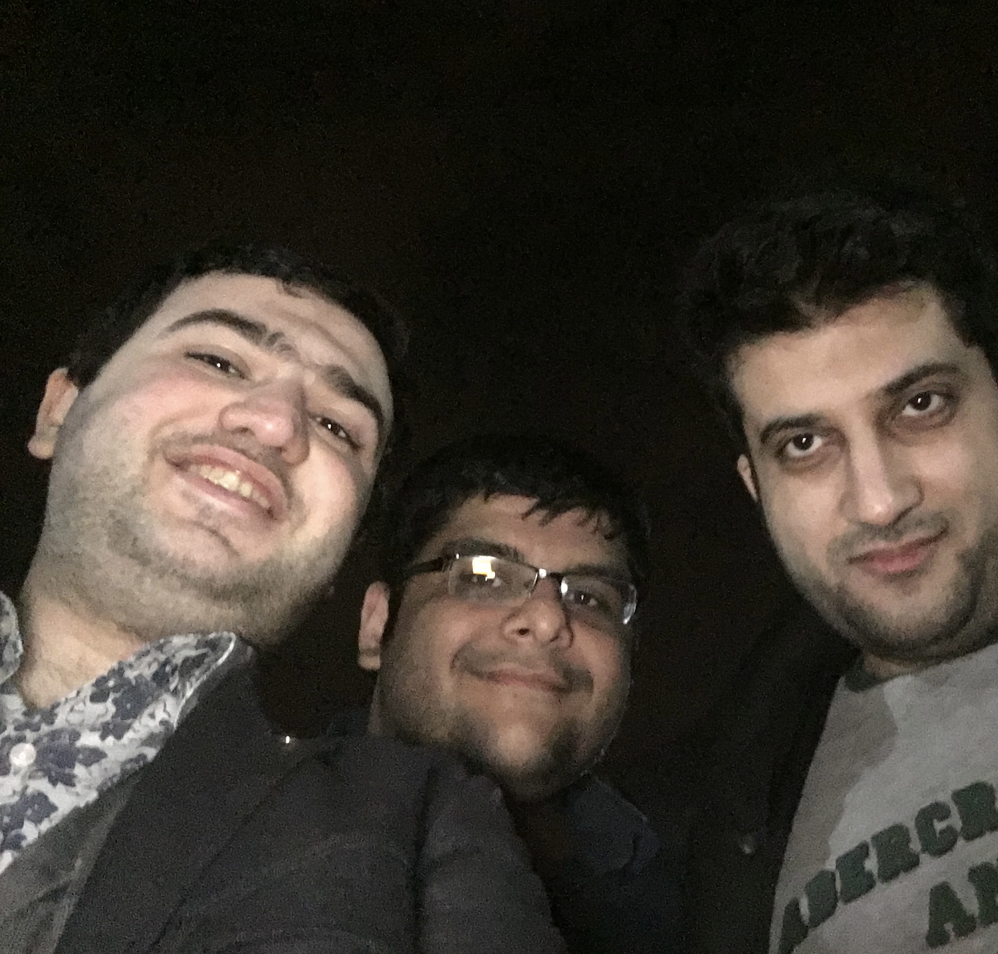 Right to left: Amir-reza, Mostafa & Reza