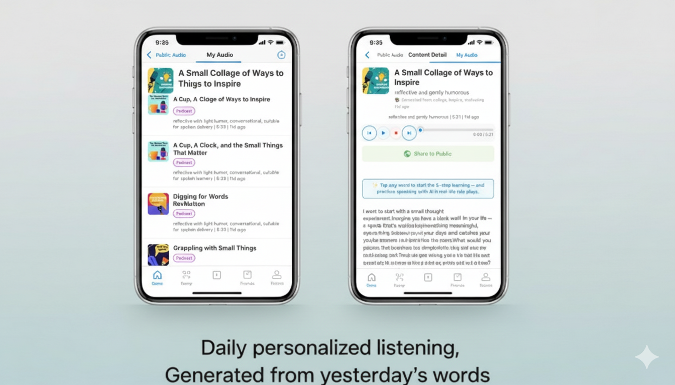 Personalized AI podcasts let learners practice listening daily