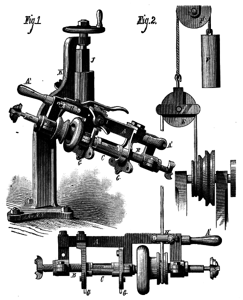  CUTTING AND BORING ATTACHMENT FOR LATHES.