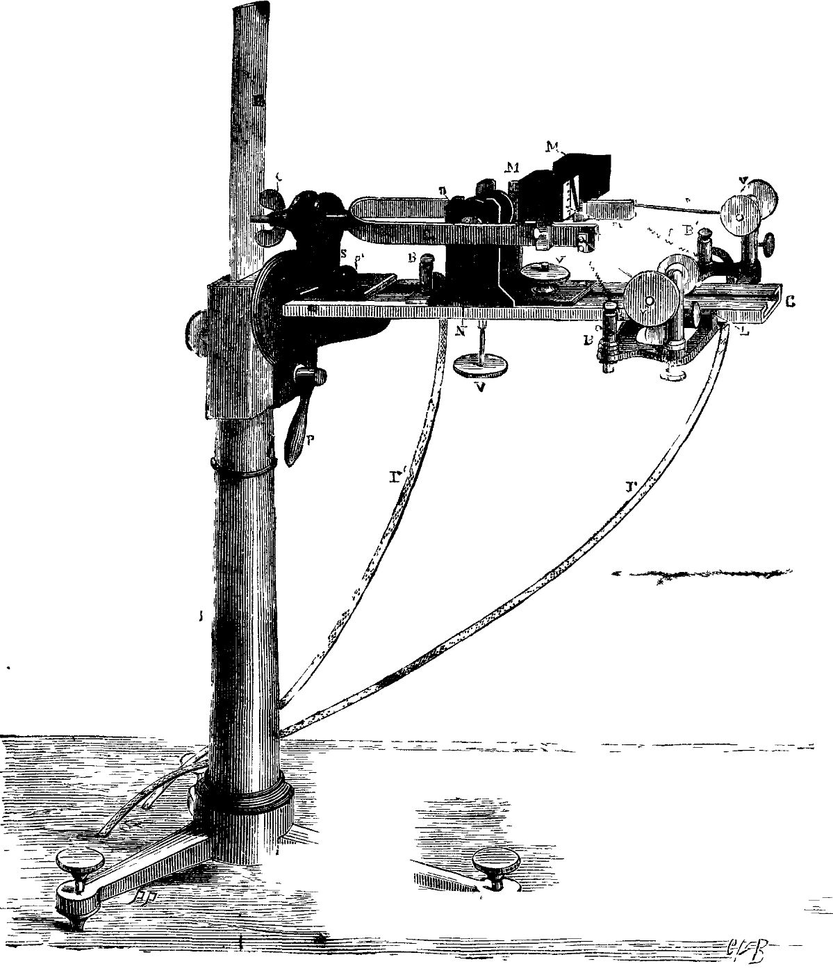 FIG. 4.—VERY RAPID ELECTRIC TUNING FORK.