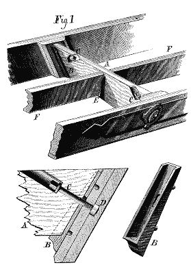 Fig 1, BILLIARD TABLE SUPPORT FRAME.