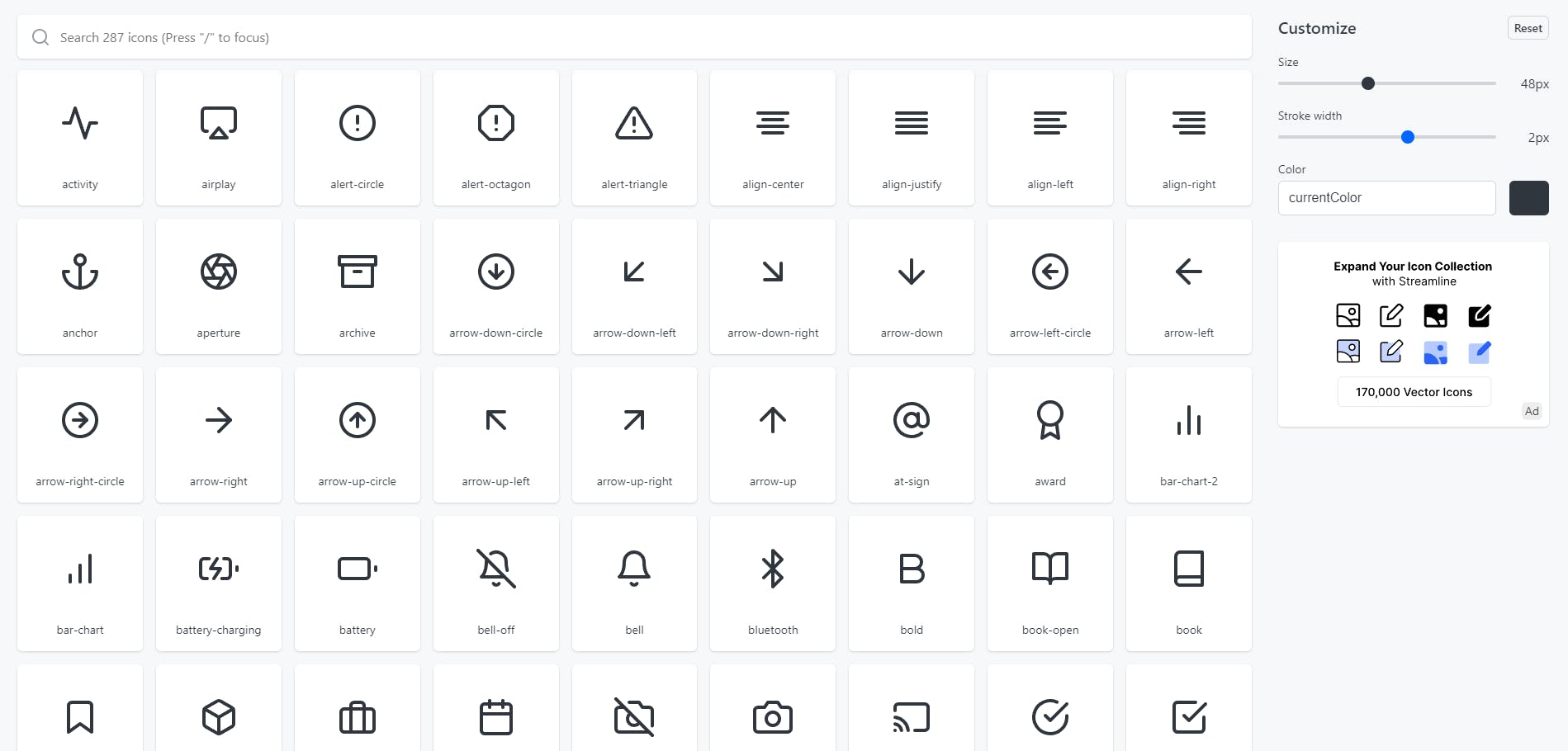 Feather Icons