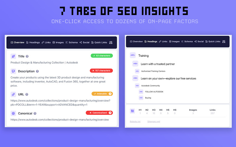  Detailed SEO Extension