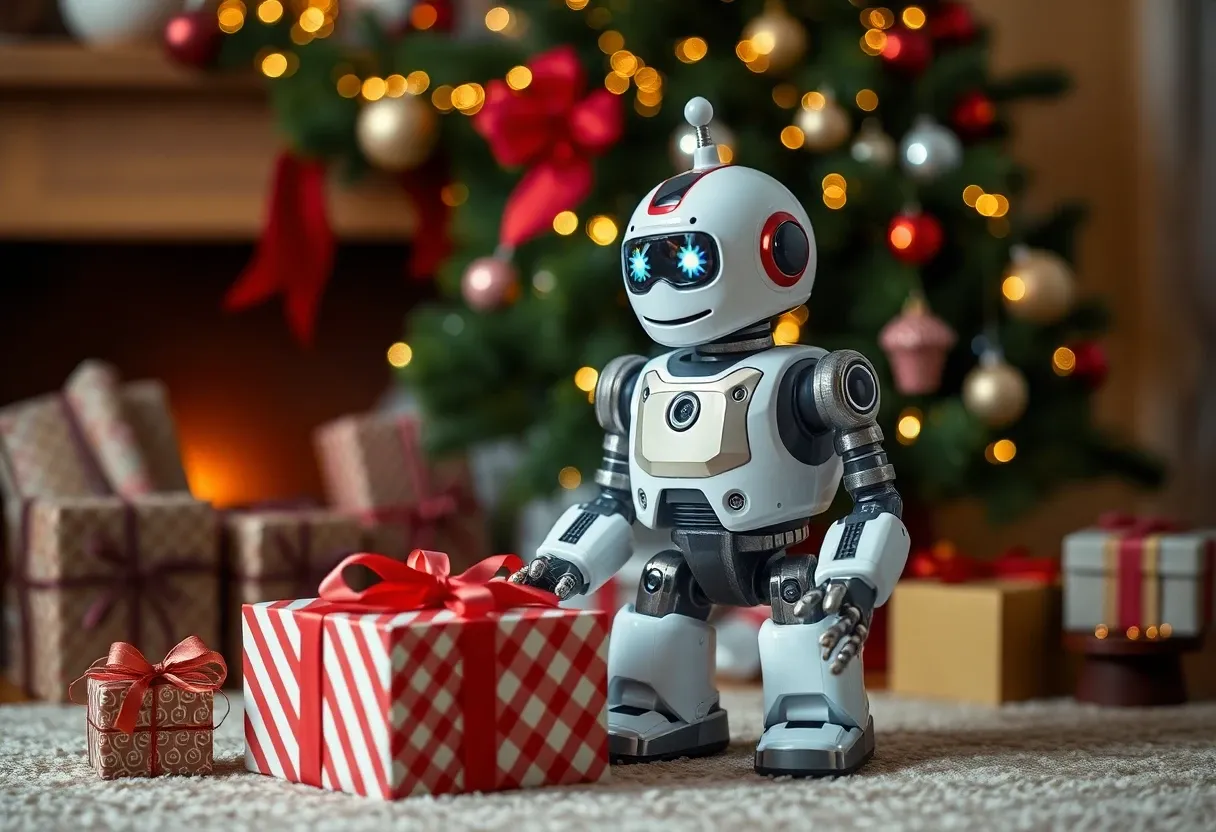 getting a robot as a christmas gift