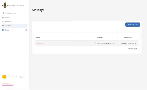 Key Management in the Speakeasy API Portal