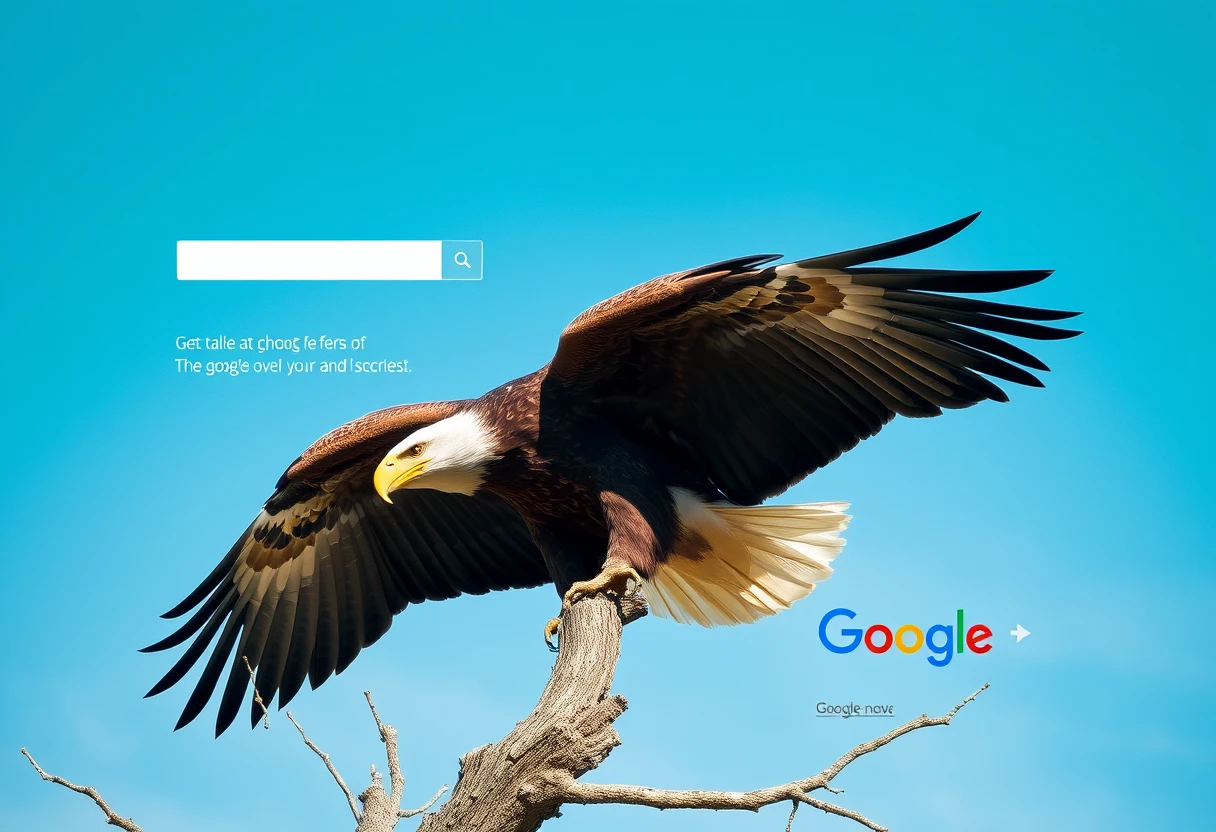 google ads featuring a giant bald eagle