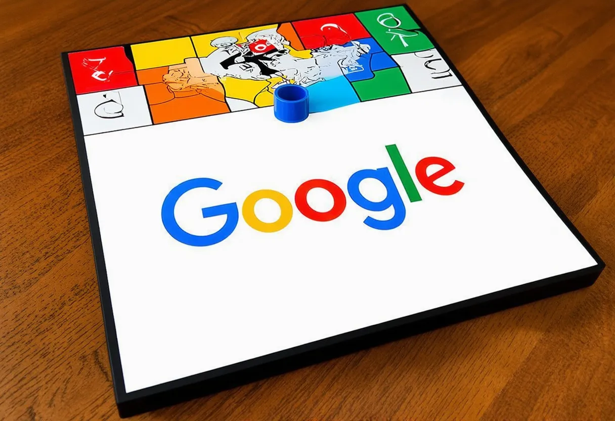 google branded monopoly board