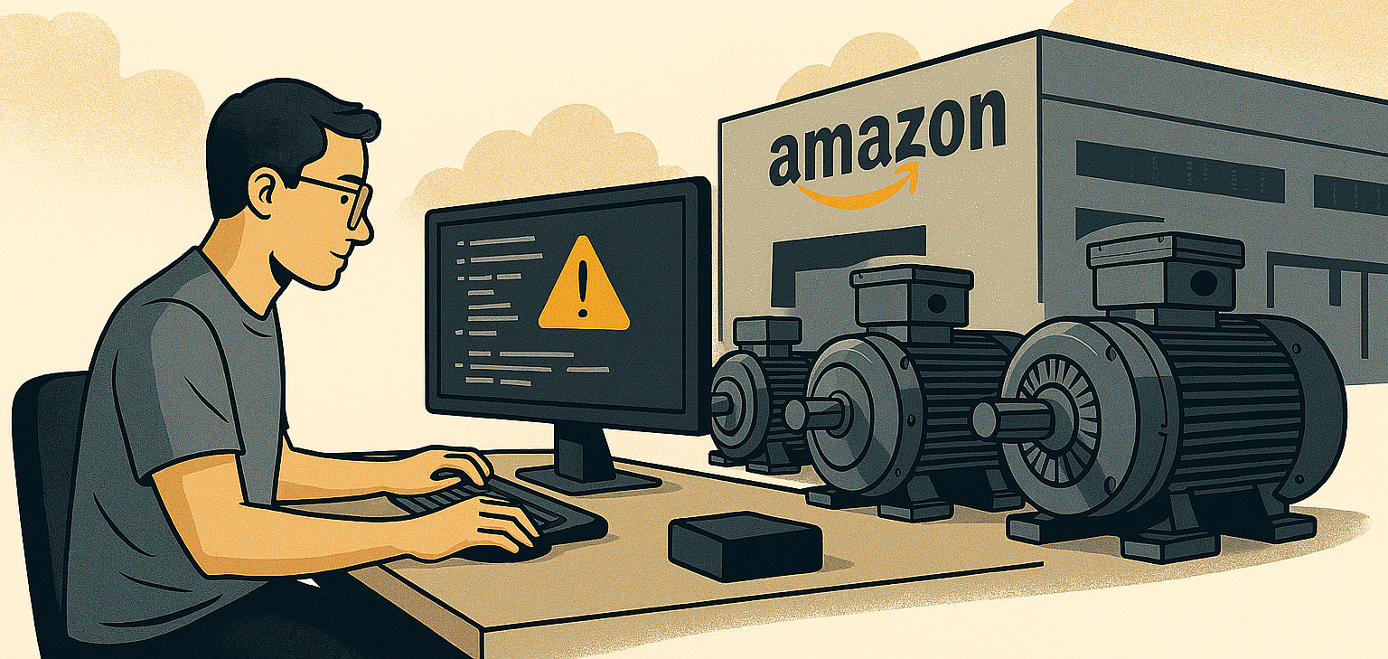 One Engineer, Hundreds of Motors, and a $0.06 App That Saves a Single Amazon Site Over $100K a Year