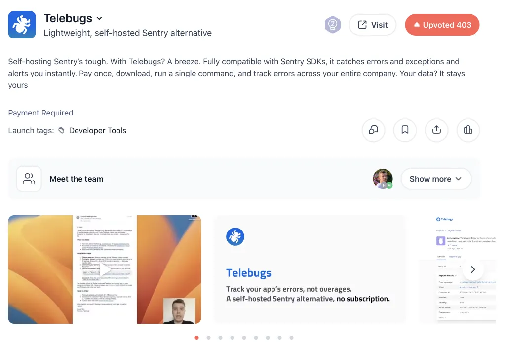 Telebugs on Product Hunt