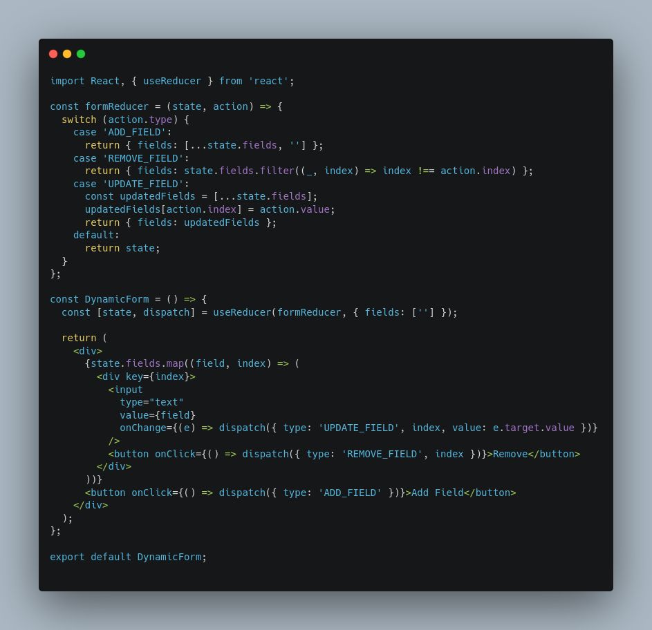 DynamicForm component